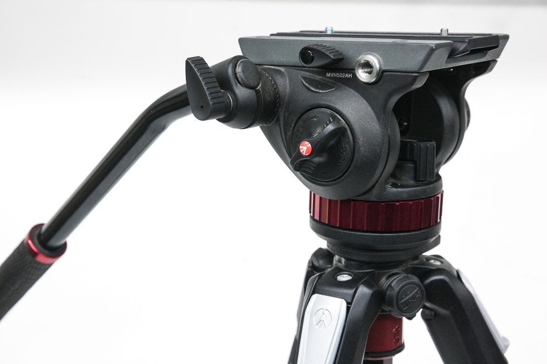 Manfrotto 502AH Pro Video Head and 055 Tripod Deckhand Camera Rentals